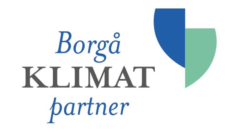 Borgå klimatpartner logo.