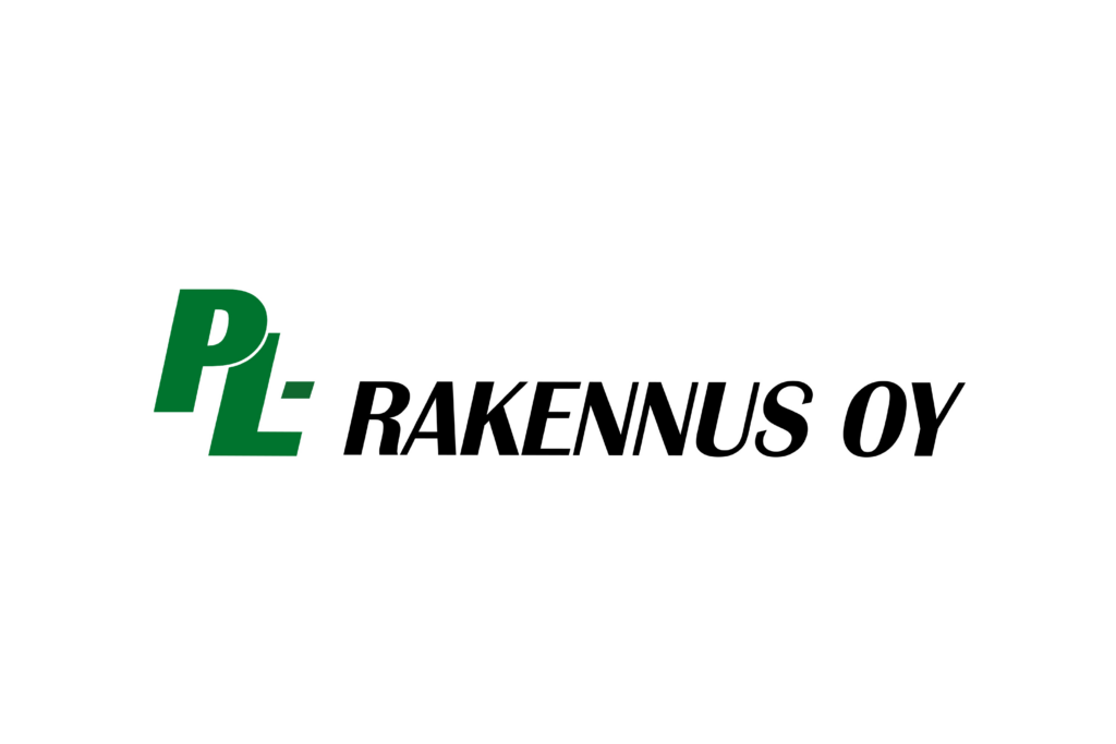 PL-rakennus Oy emblem.